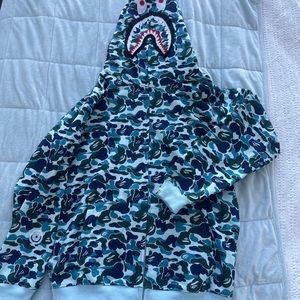 Blue Bape hoodie Brand New